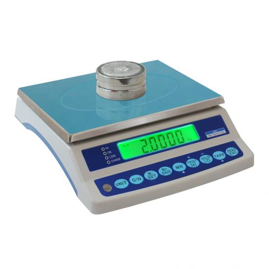 Sample weighing scale for packages
