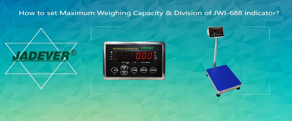 ¿Cómo configurar la capacidad máxima de pesaje y la división del indicador JWI-688?