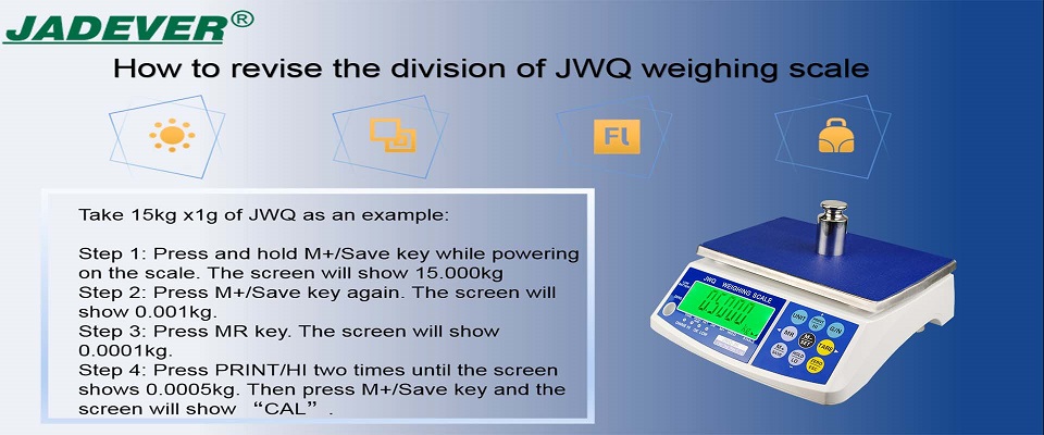 ¿Cómo revisar la división de la balanza JWQ?