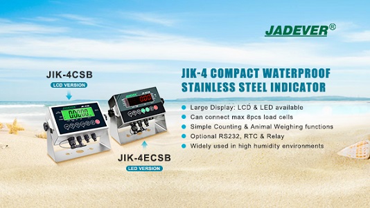  Jadever Nuevo compacto impermeable S.S Indicador JIK-4 serie
