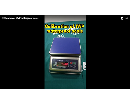 Calibración de la báscula impermeable JWP
